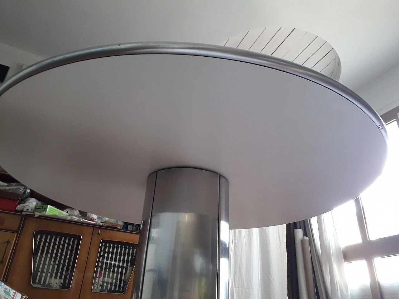 Table in laminate, steel and aluminum attributed to Antonia Astori, 60s 1237131