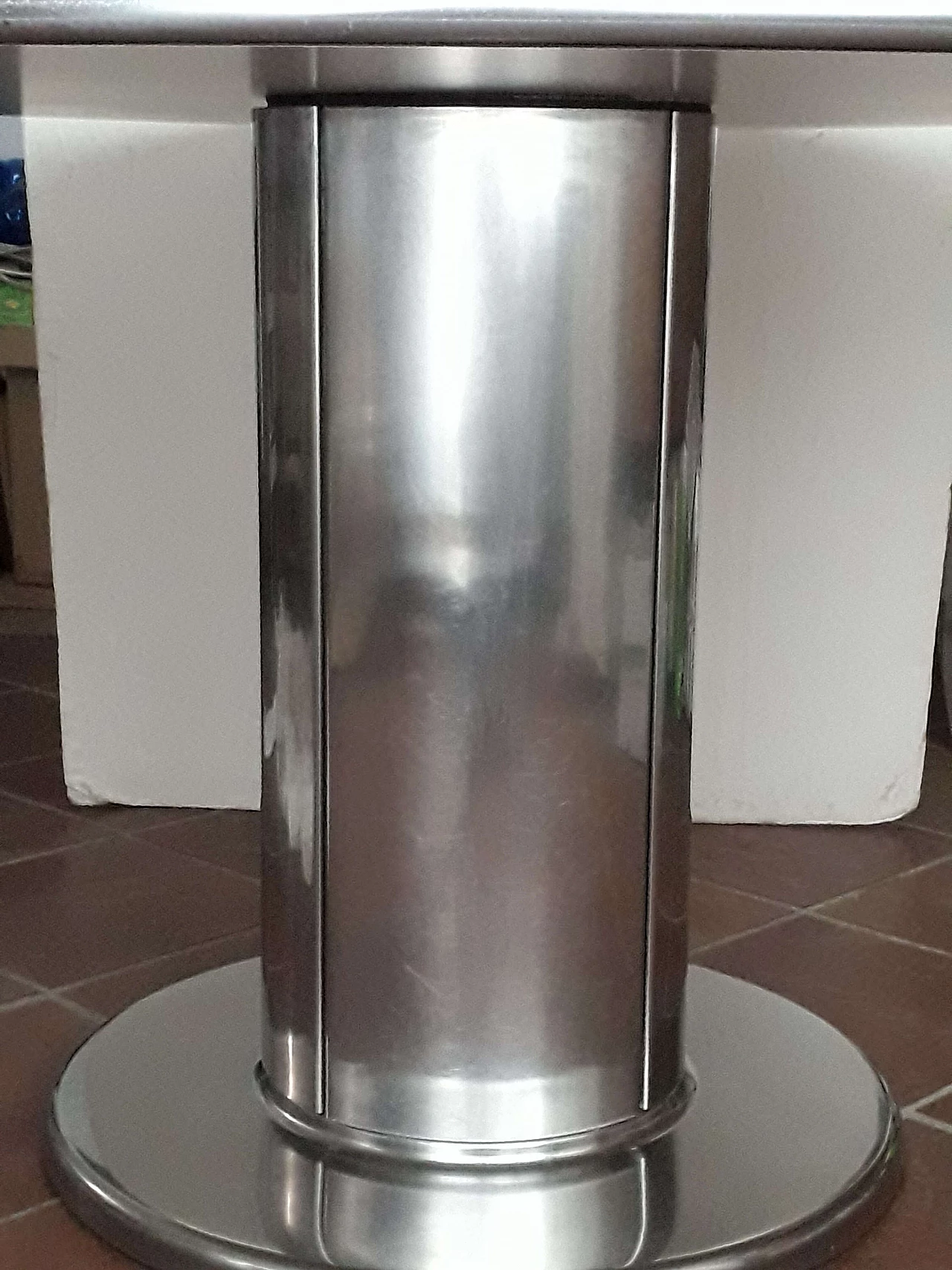 Table in laminate, steel and aluminum attributed to Antonia Astori, 60s 1237132