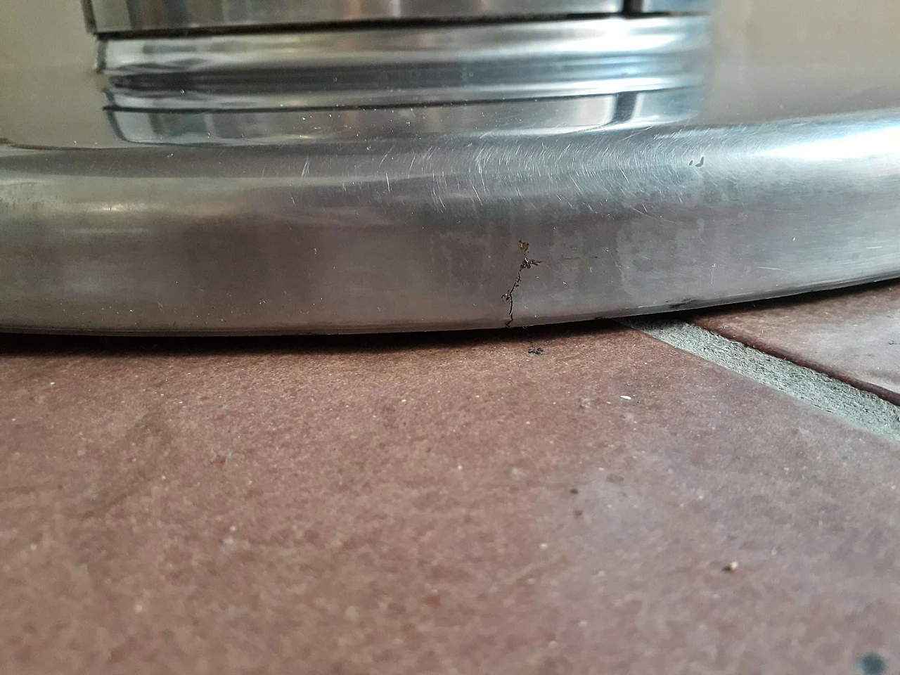 Table in laminate, steel and aluminum attributed to Antonia Astori, 60s 1237134