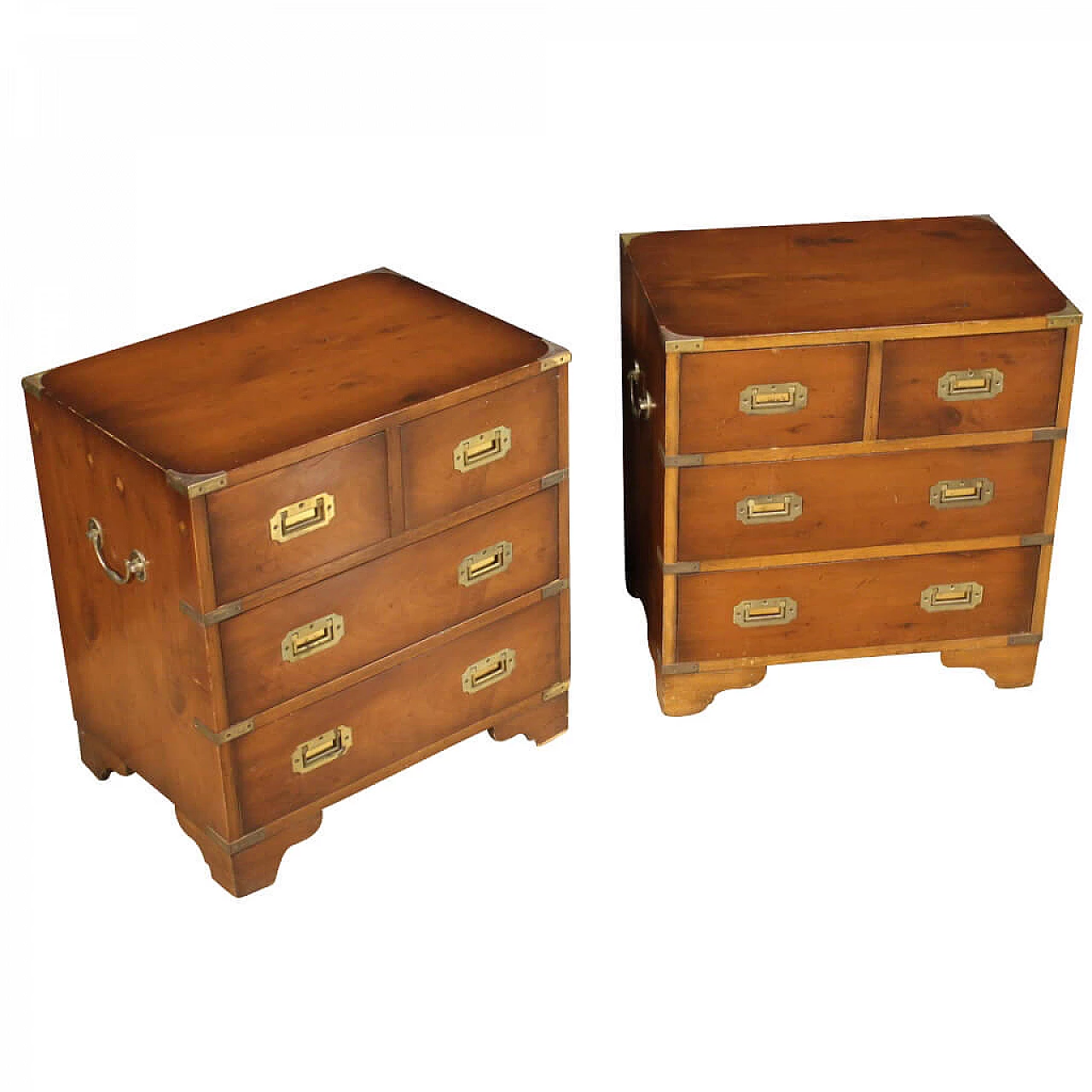 Coppia di comodini inglesi da nave, del '900 1237239