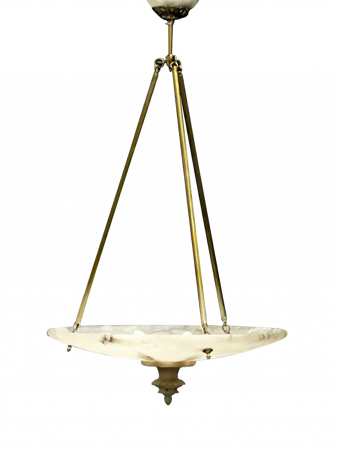 Lampadario in alabastro di Volterra, anni '50 1237317