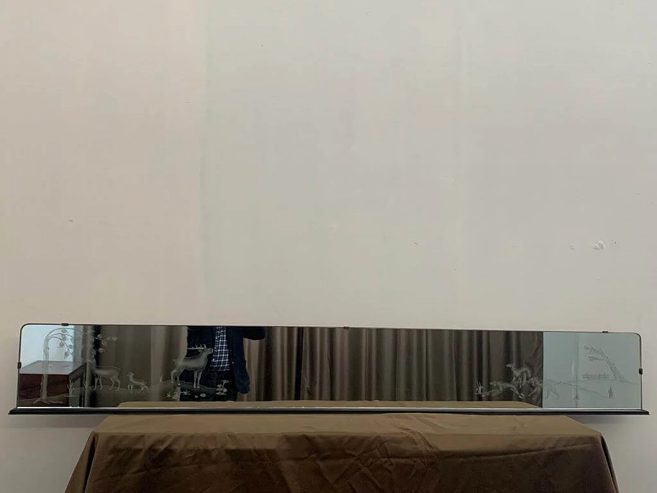 Mirror with forest animal decoration, 20s 1237371