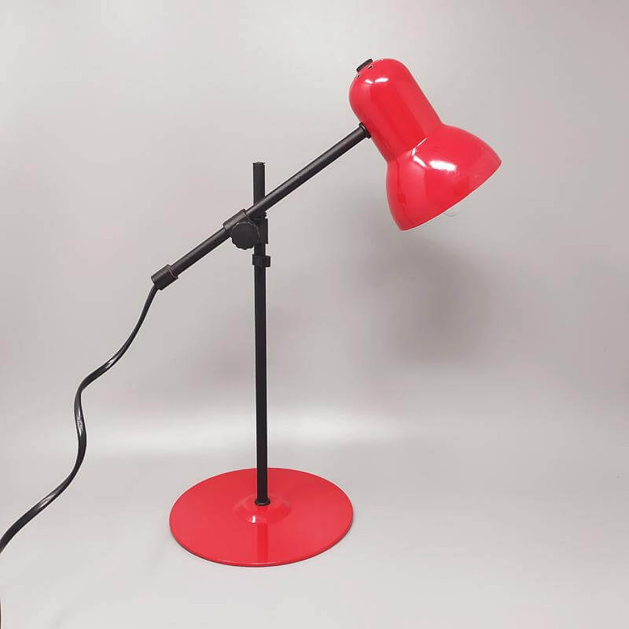 Red table lamp by Veneta Lumi, 1970s 1237850