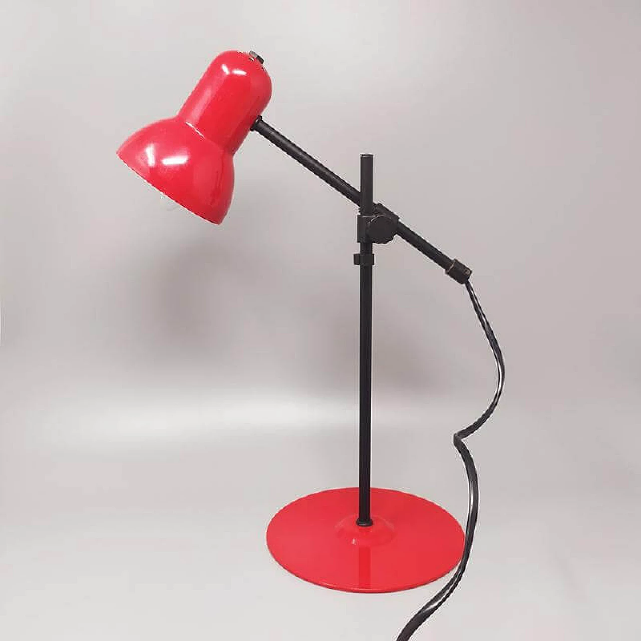 Red table lamp by Veneta Lumi, 1970s 1237851