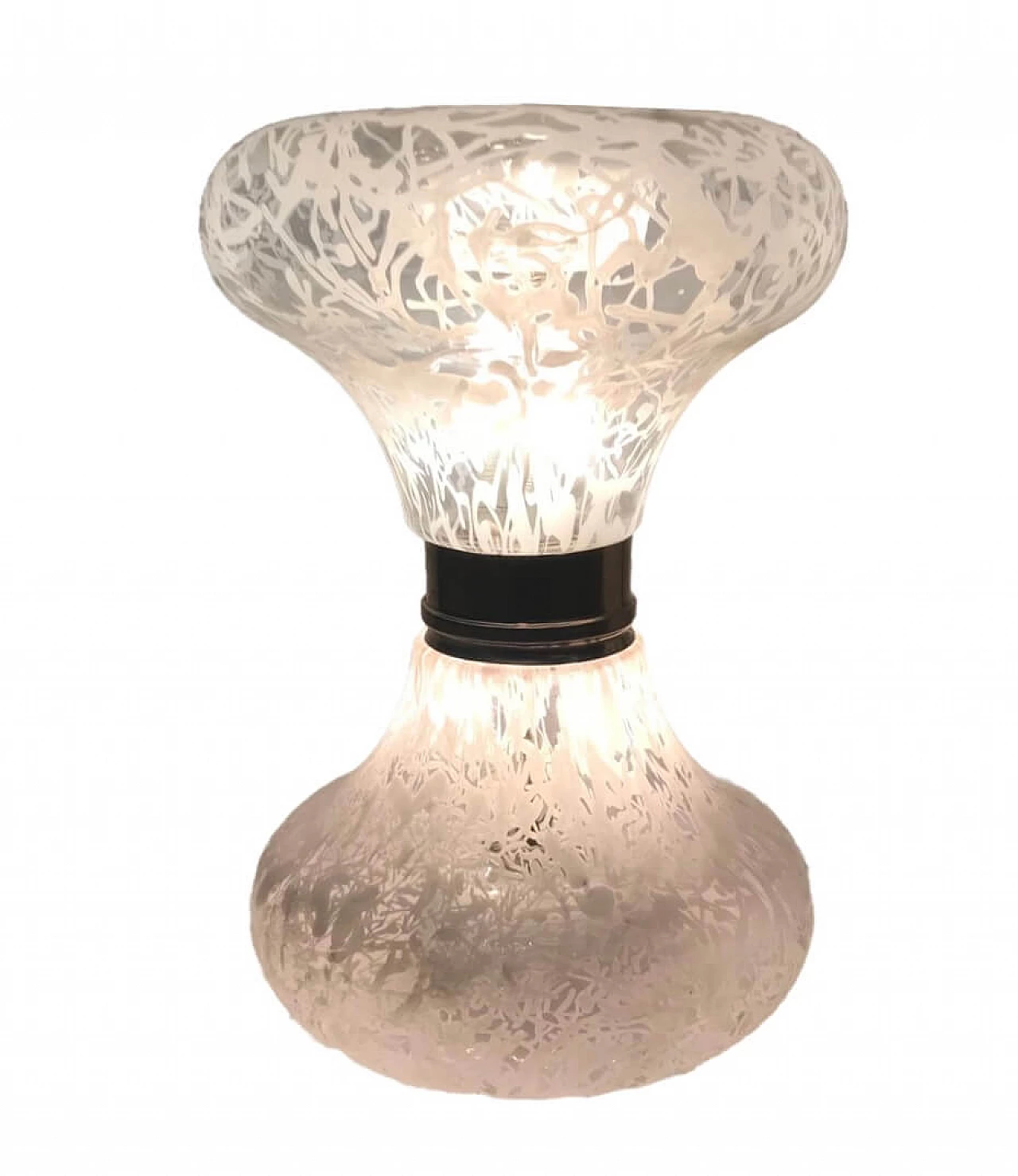 Lampada da tavolo in vetro di Murano attribuita a Mazzega, anni '70 1237952