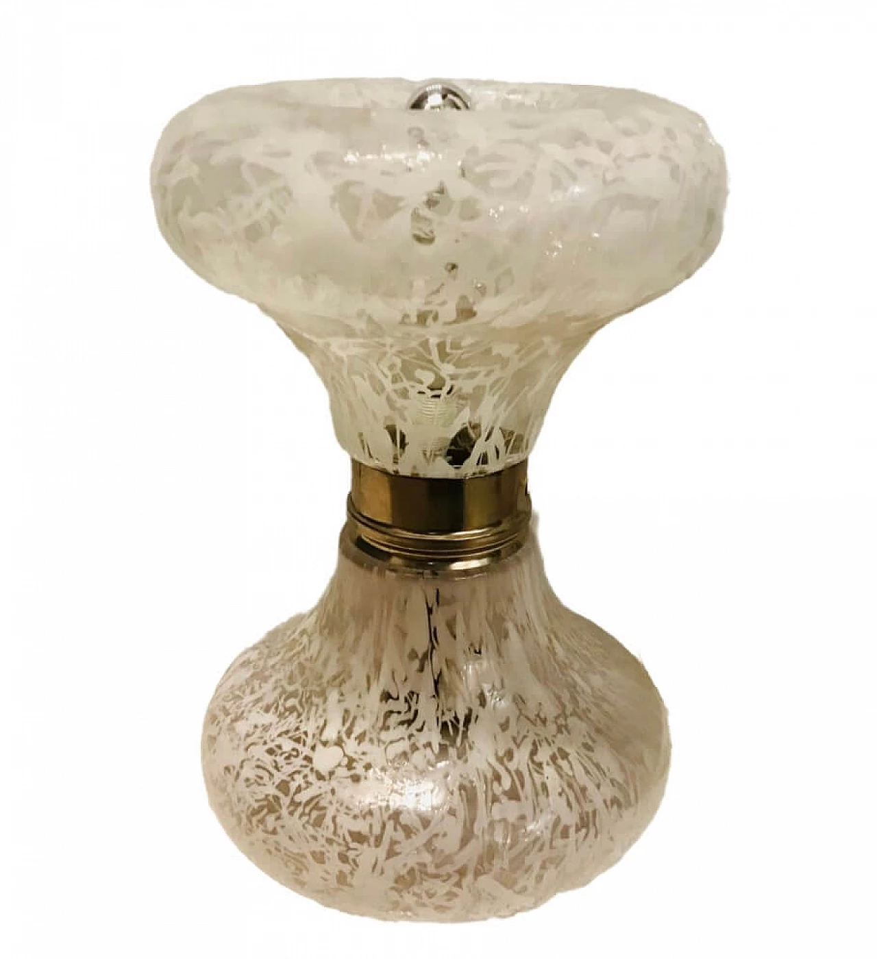 Lampada da tavolo in vetro di Murano attribuita a Mazzega, anni '70 1237953