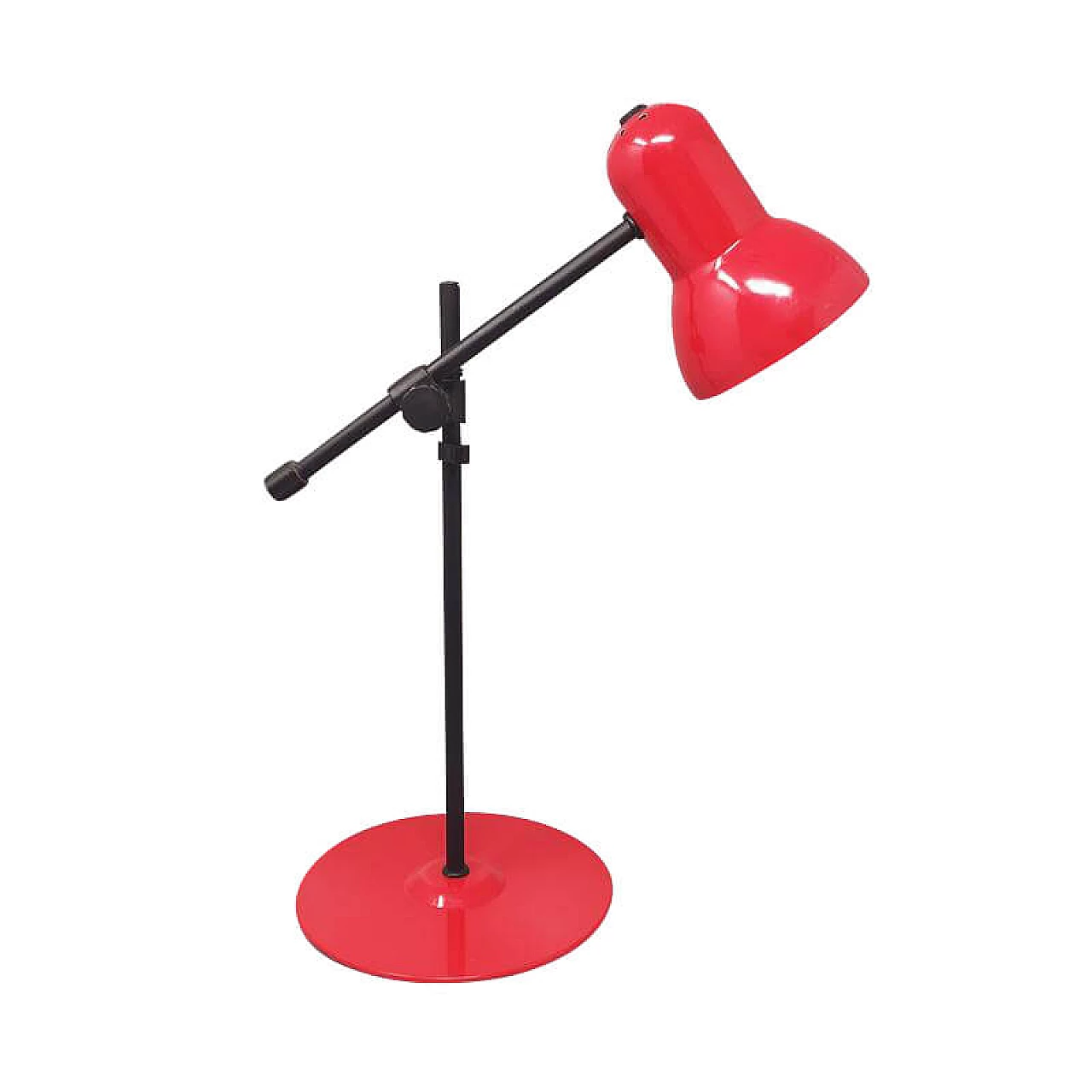 Red table lamp by Veneta Lumi, 1970s 1238019
