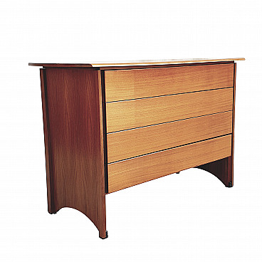 Giovanni Ausenda walnut chest of drawers Aretusa for Stilwood, 1964