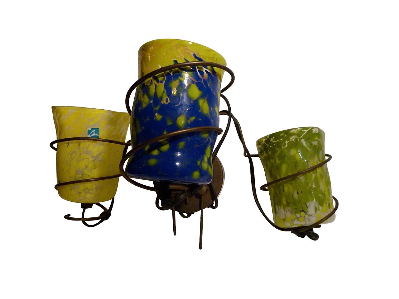 Coppia di applique Goti De Fornasa in vetro di Murano di Barovier e Toso, anni '90 1238120