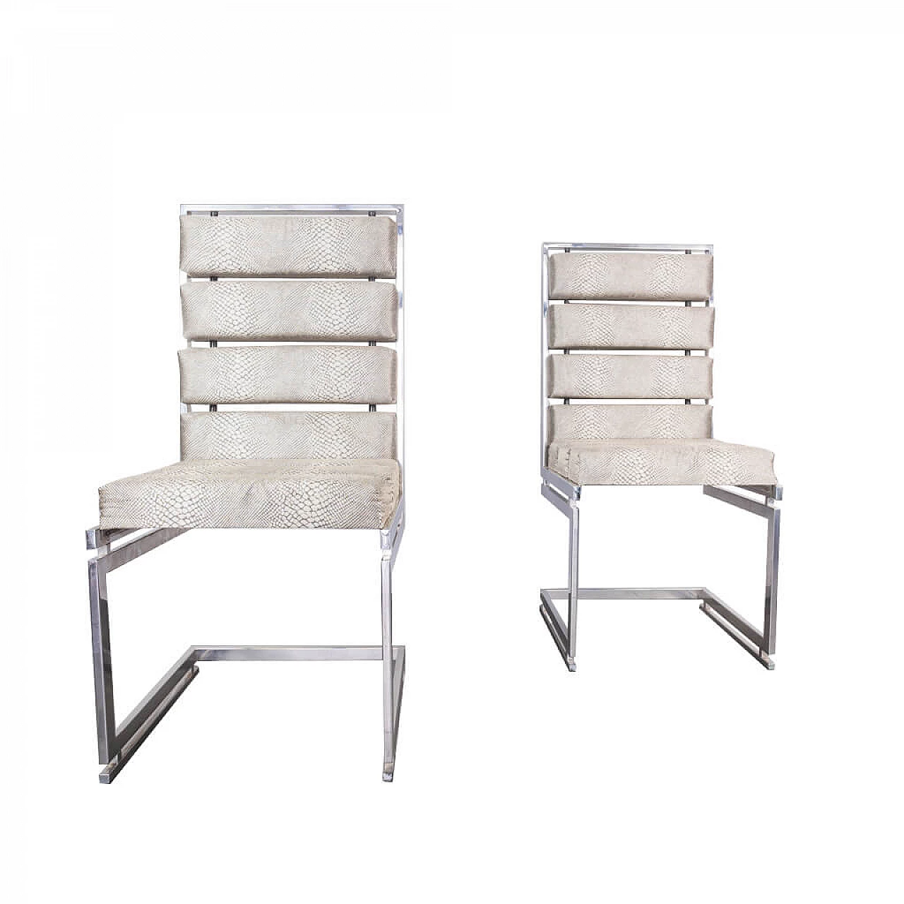 Coppia di sedie di Romeo Rega certificate, anni '70 1238249