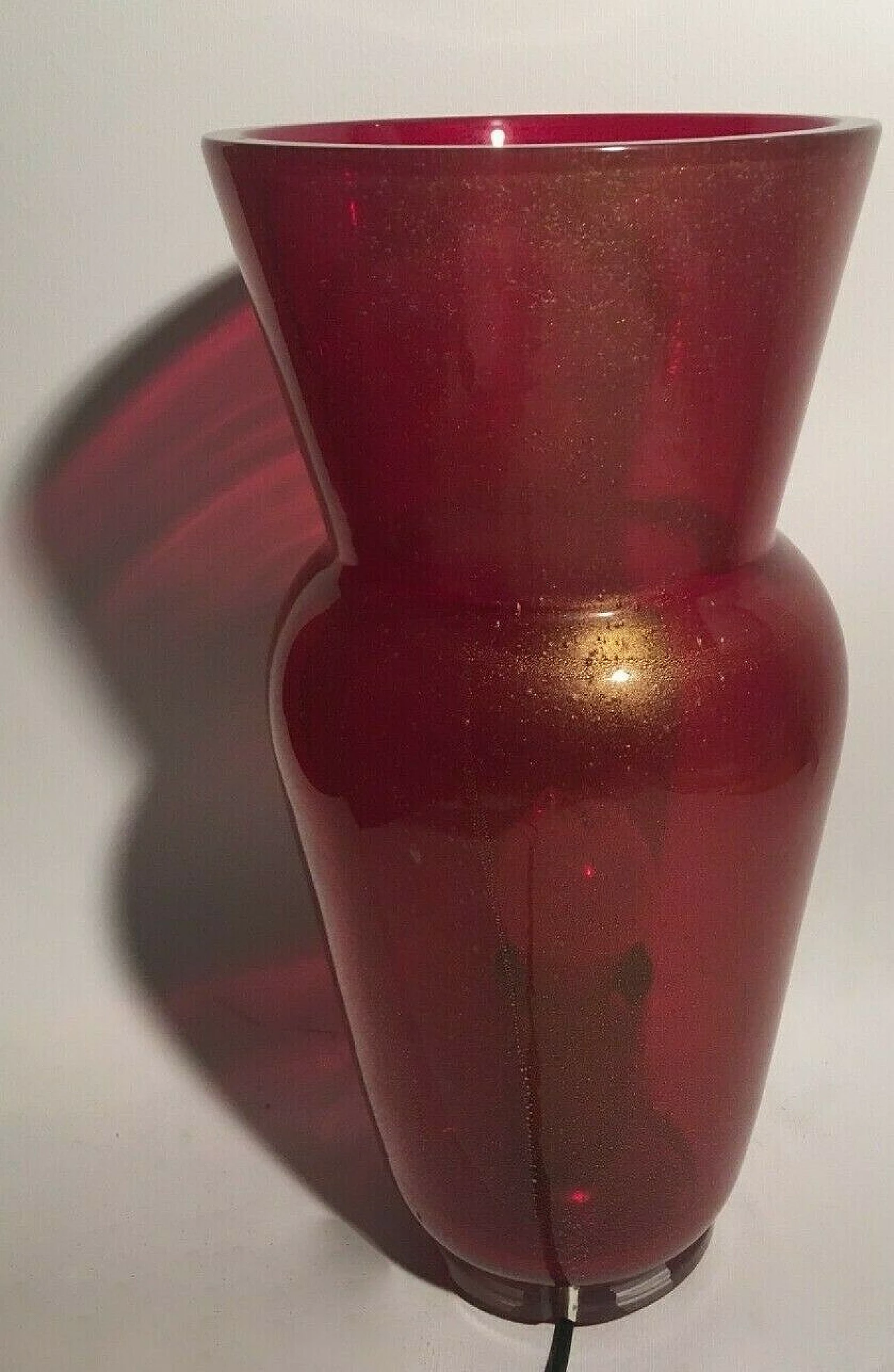 Vaso lampada da tavolo in vetro di Murano di Seguso, anni '60 1238337