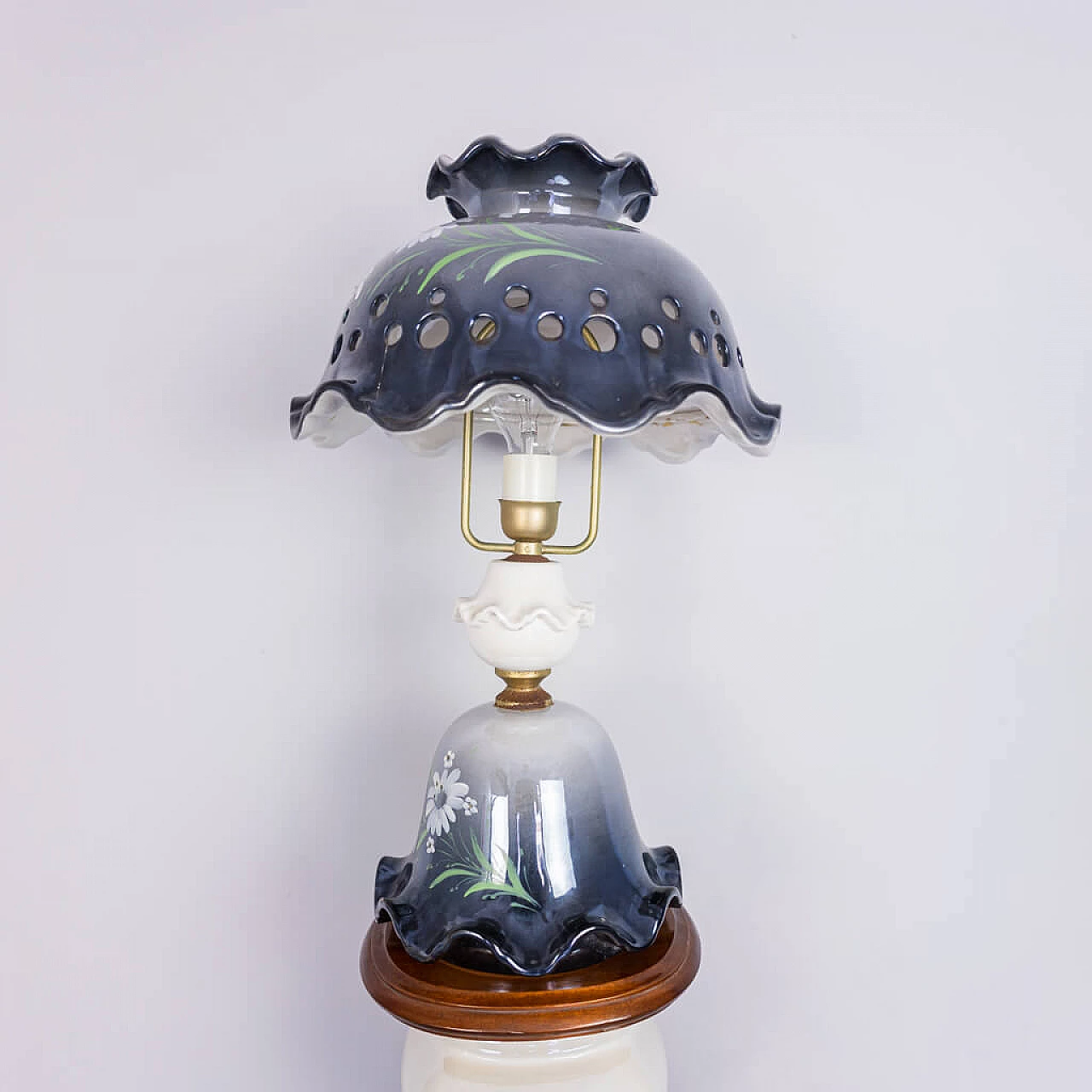 Ceramic column with lamp, 1930s 1238498