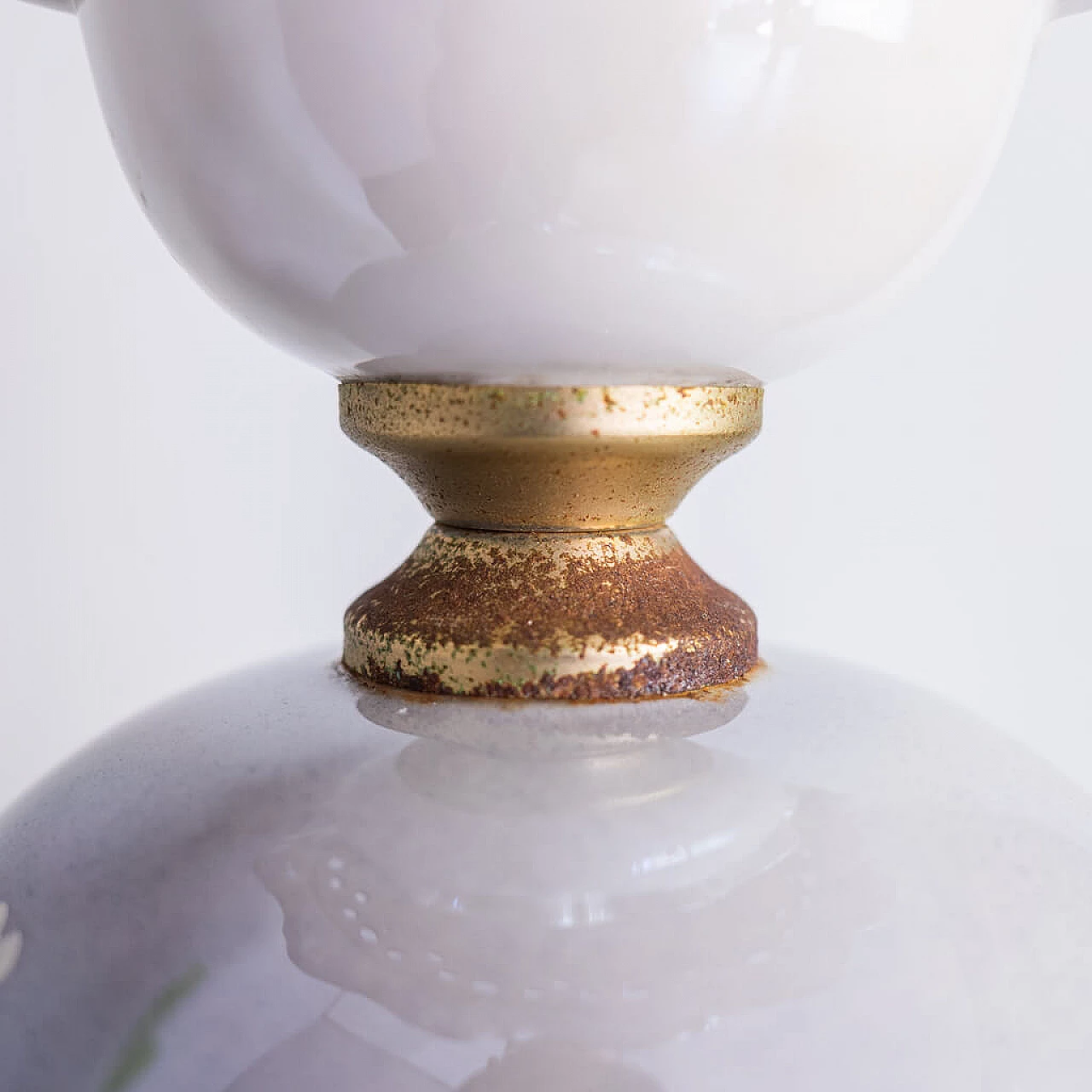 Ceramic column with lamp, 1930s 1238504