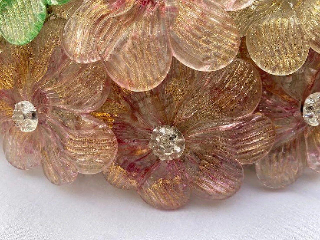 Plafonnier Barovier & Toso in Murano glass, 60s 1238668