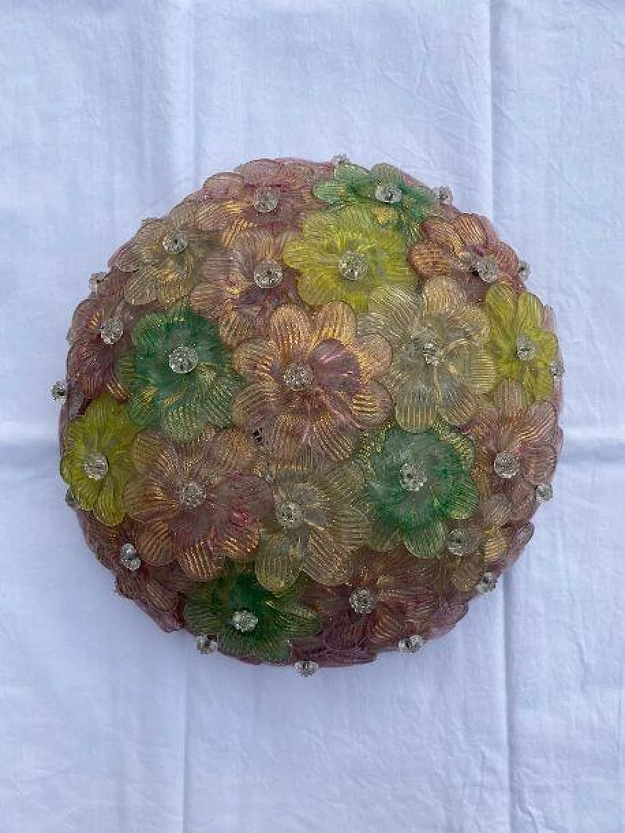 Plafonnier Barovier & Toso in Murano glass, 60s 1238670