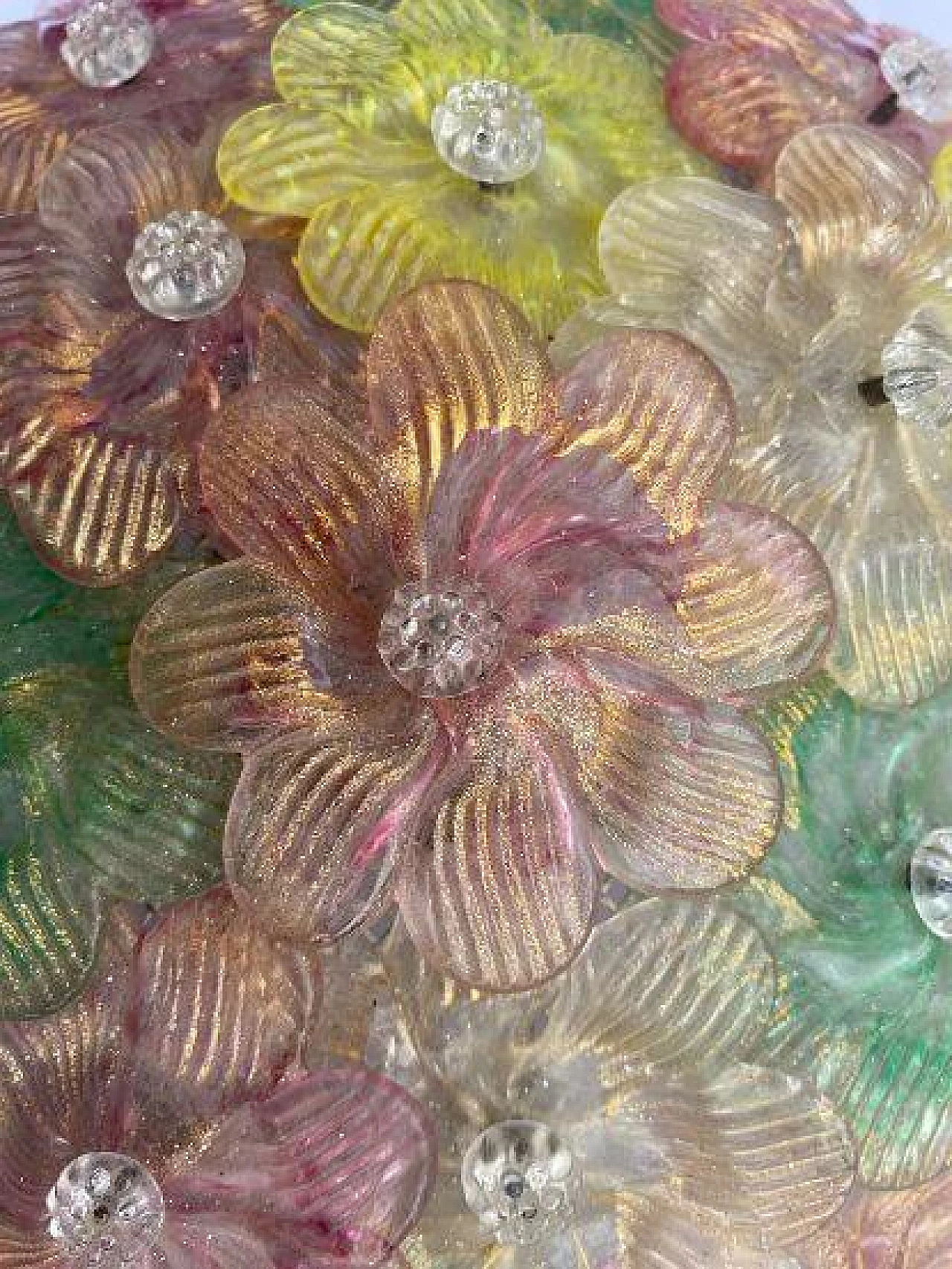 Plafonnier Barovier & Toso in Murano glass, 60s 1238671