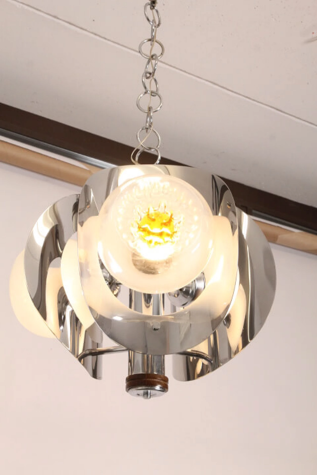 Lampadario Mazzega a tre luci in vetro di Murano, anni '70 1239171