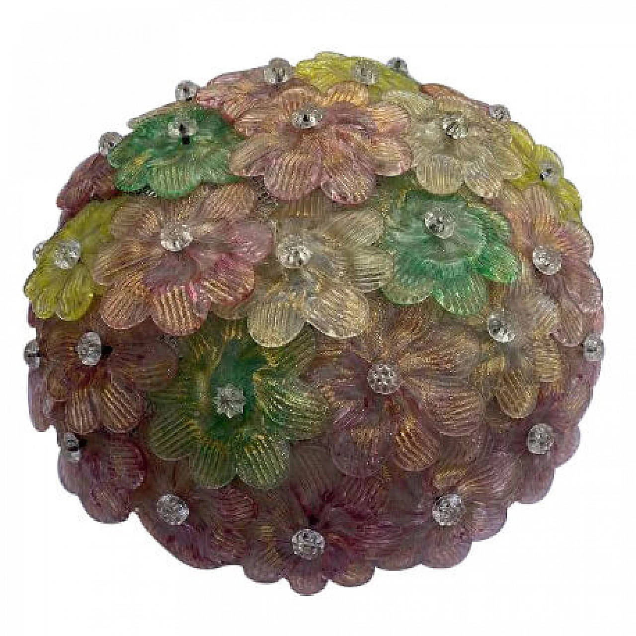 Plafonnier Barovier & Toso in Murano glass, 60s 1239206