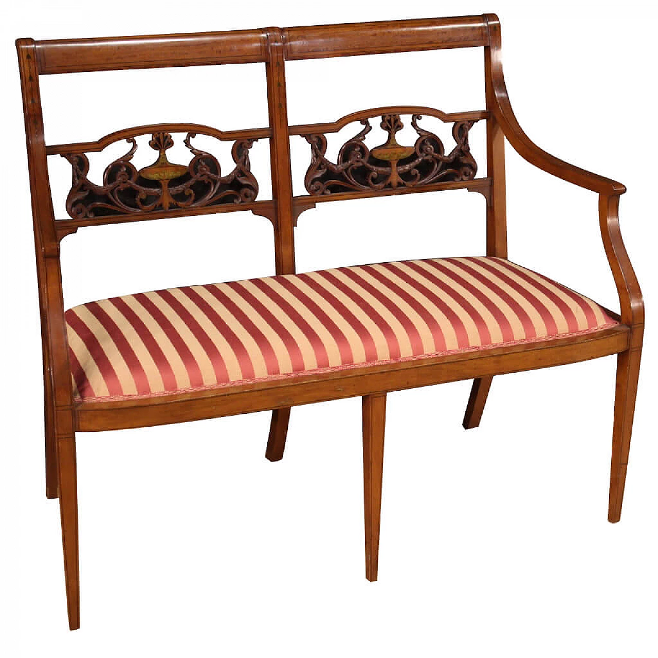 English cherry wood sofa from the mid-20th century 1239455