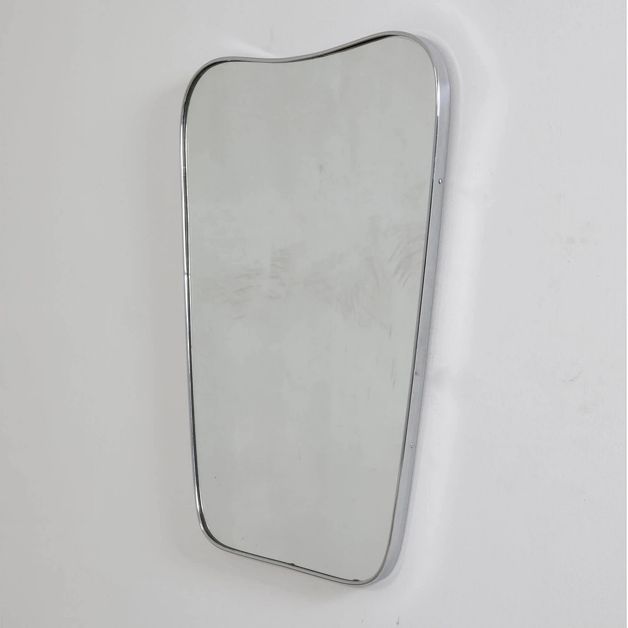 Mirror with chromed brass frame, 1950s 1239726
