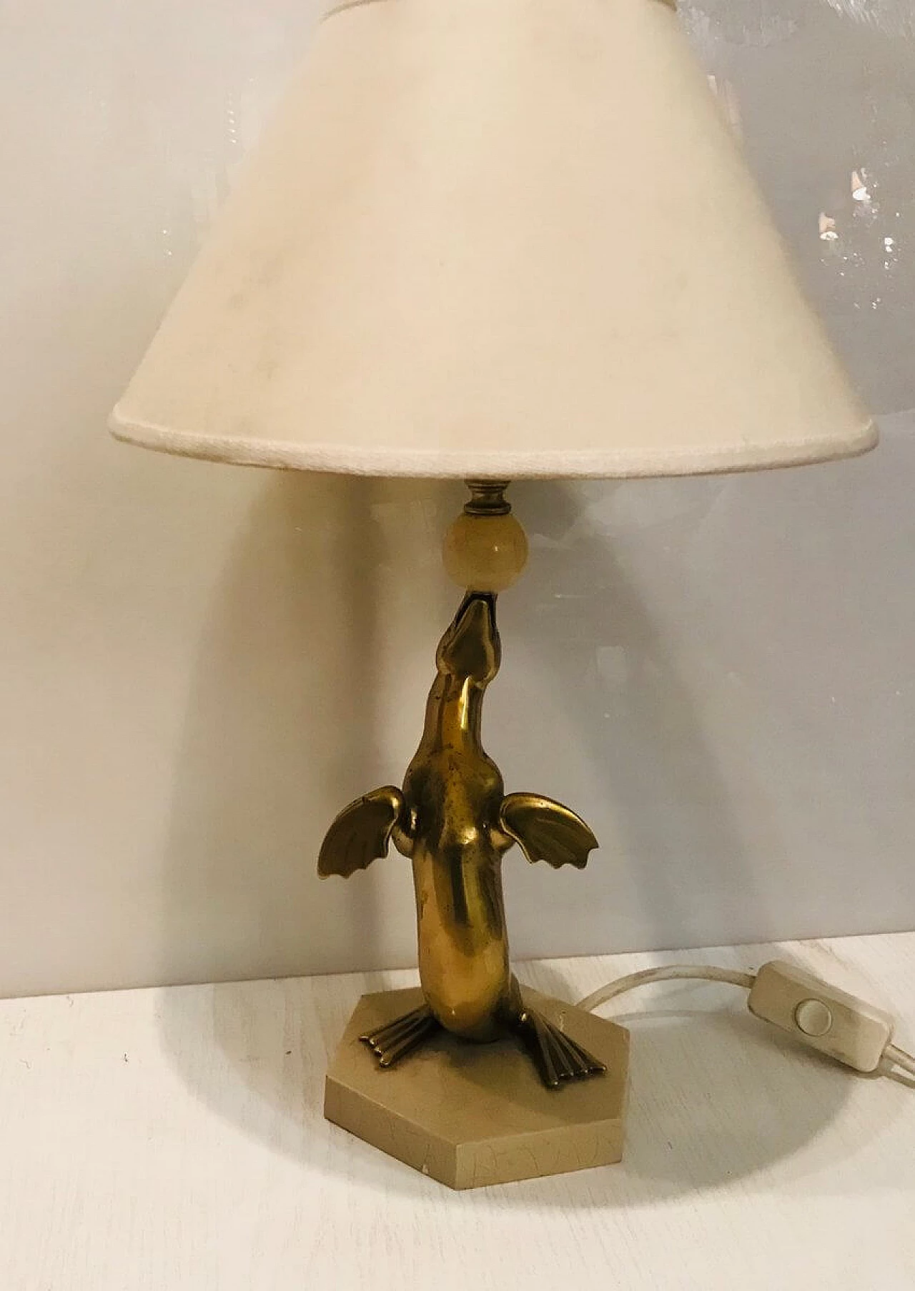 Coppia di lampade da tavolo di Leone Aliotti per Aliotti, anni '80 1240024