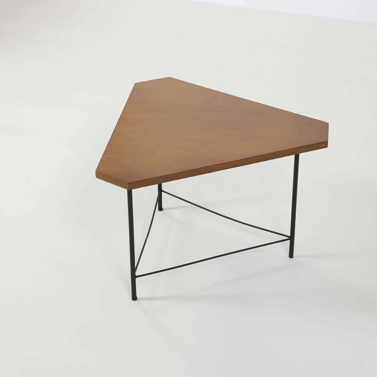 Side table with metal frame and wooden top ISA, 1950s 1240053
