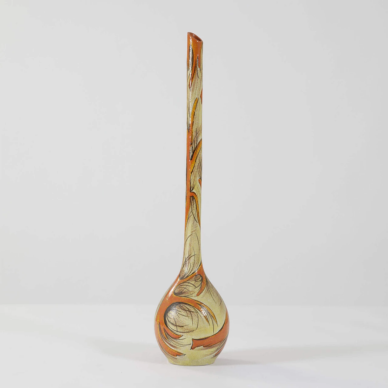 Vase in painted ceramic by Vittoria Mazzotti, 1950s 1240091