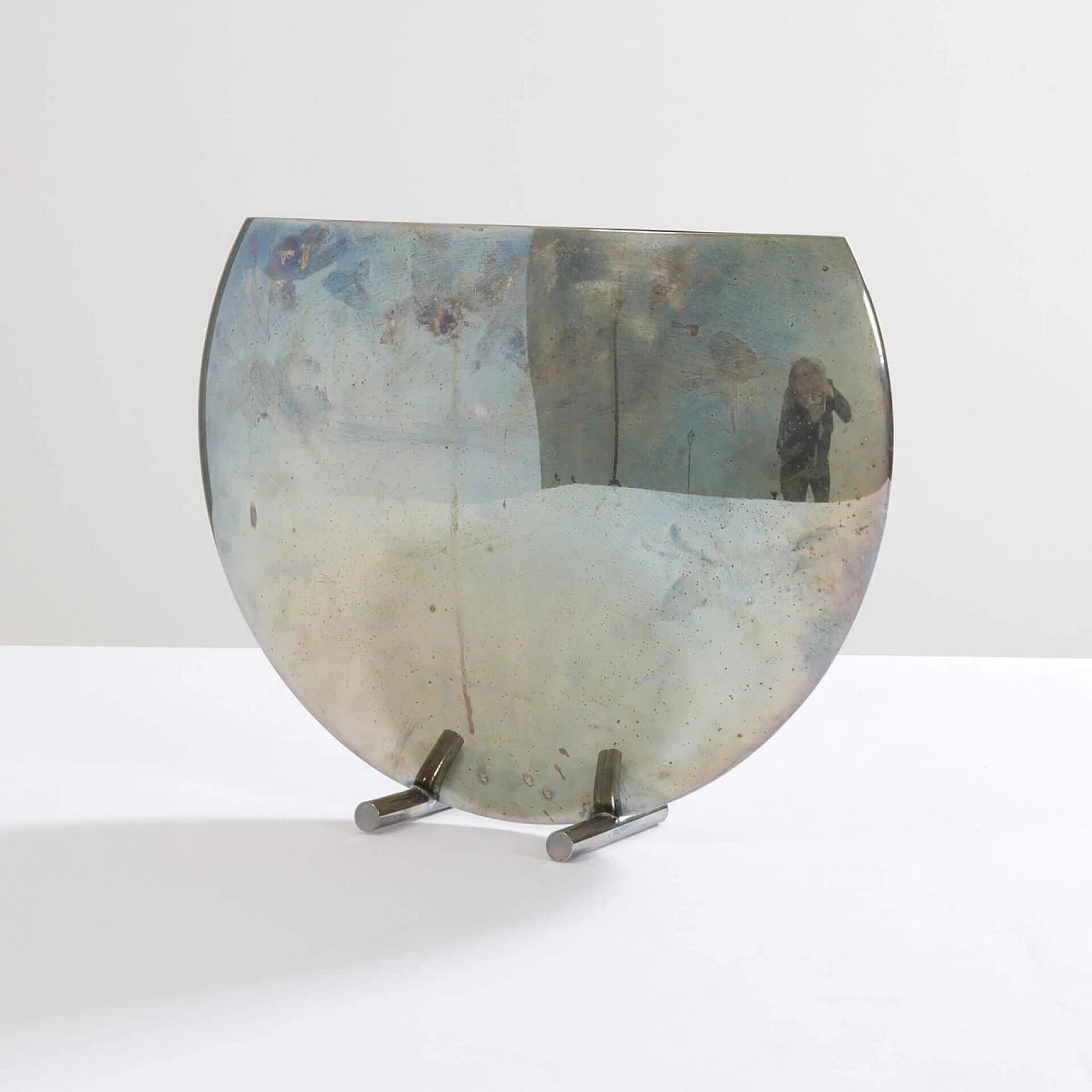Vaso in metallo argentato, anni '70 1240201