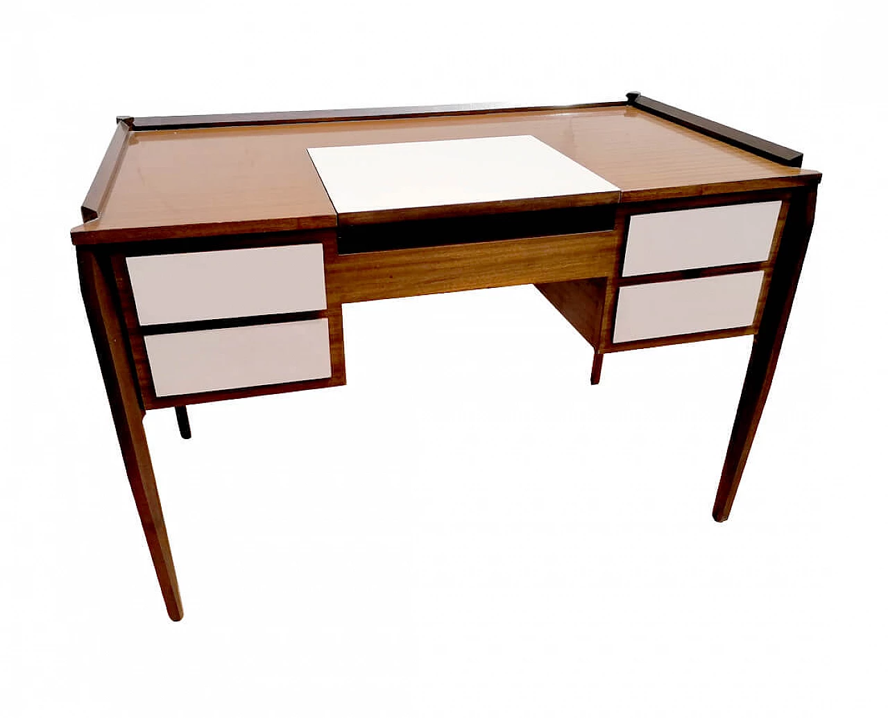 Mahogany writing desk by Gio Ponti for Vittorio Dassi, 1960s 1240319