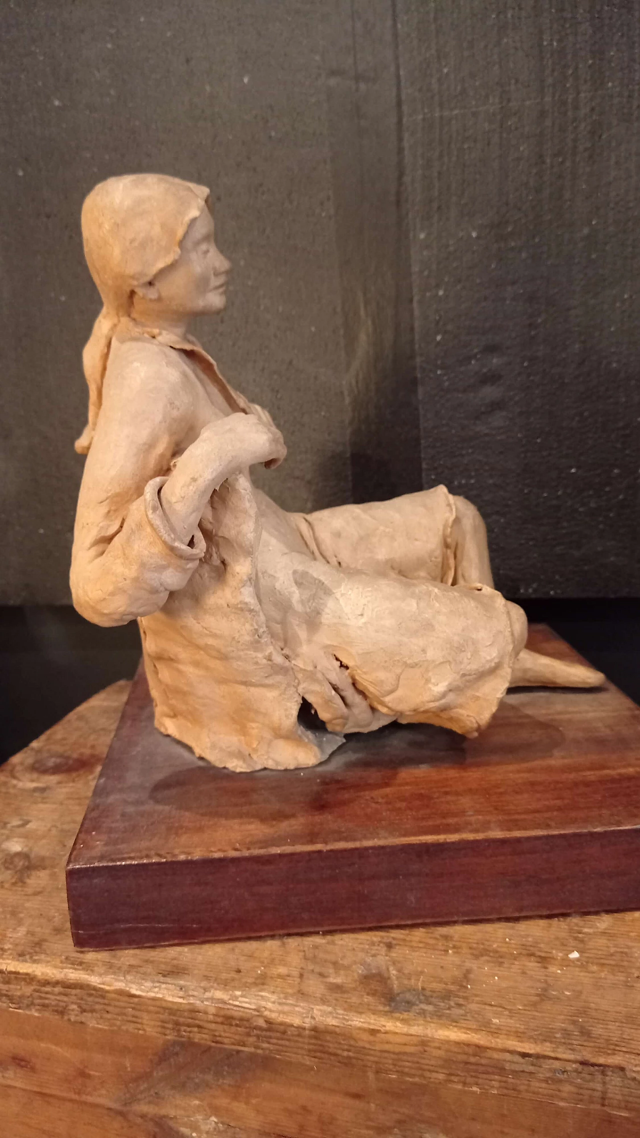 Terracotta sculpture by A. Blasi, 1979 1240394