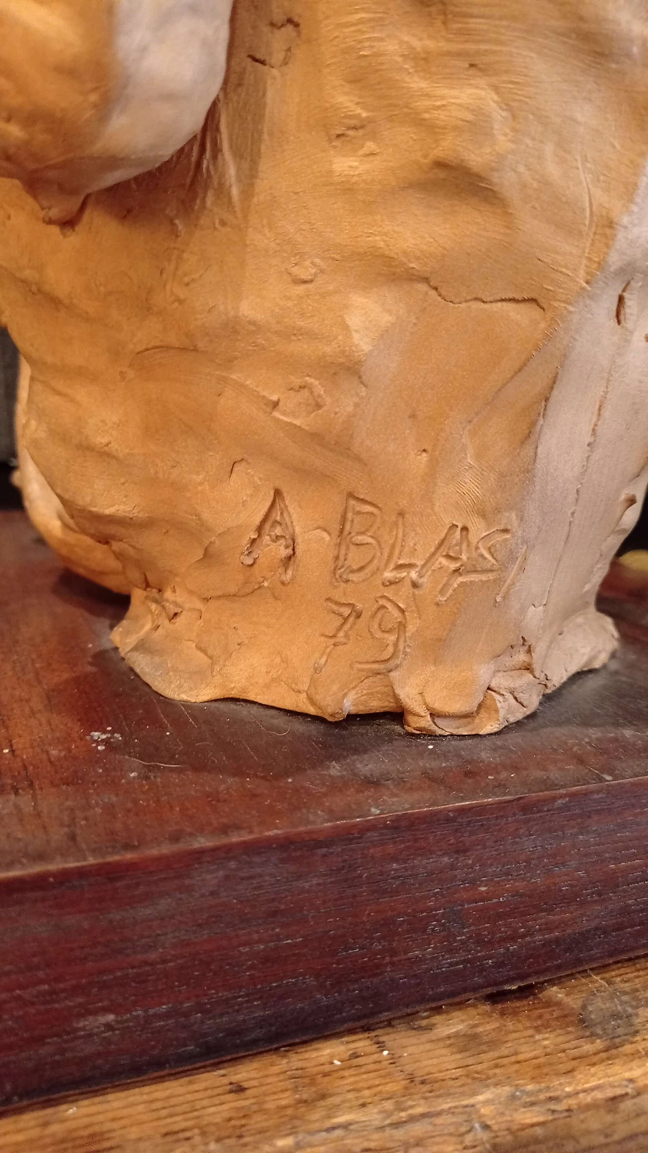 Terracotta sculpture by A. Blasi, 1979 1240395