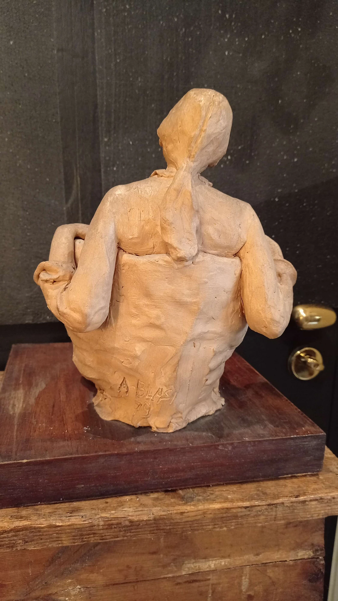 Terracotta sculpture by A. Blasi, 1979 1240396