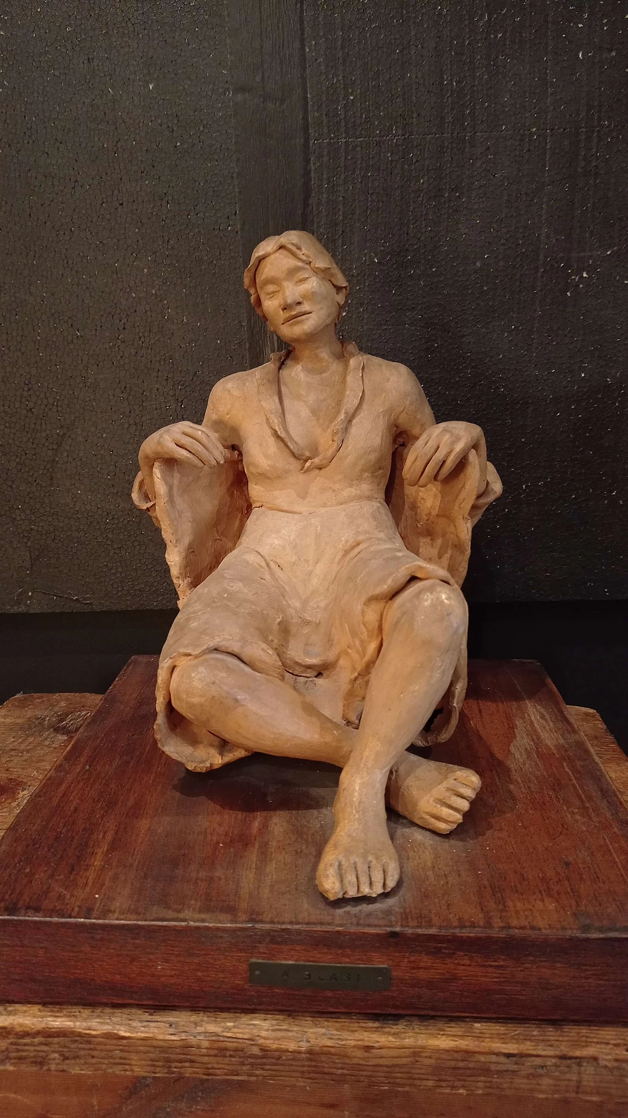 Terracotta sculpture by A. Blasi, 1979 1240398