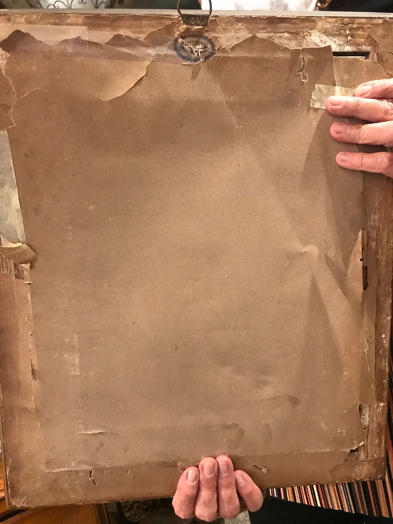 Neoclassical male portrait, pastel on canvas, XIX century 1240469