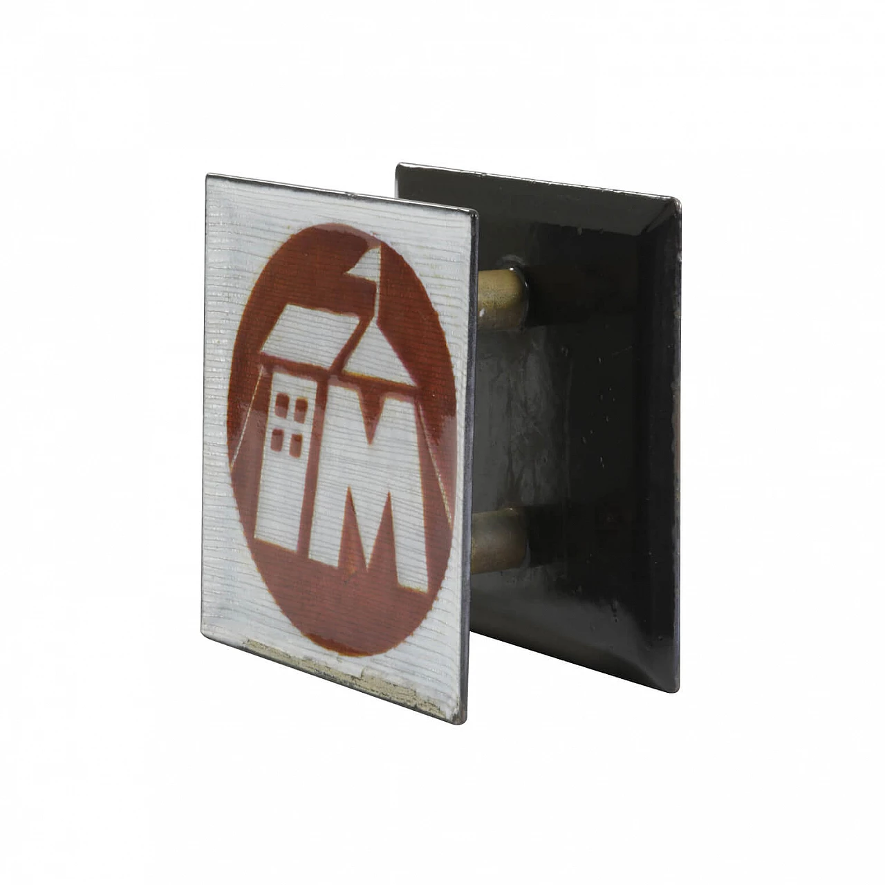 Maniglia Del Campo in rame smaltato, anni '60 1240504