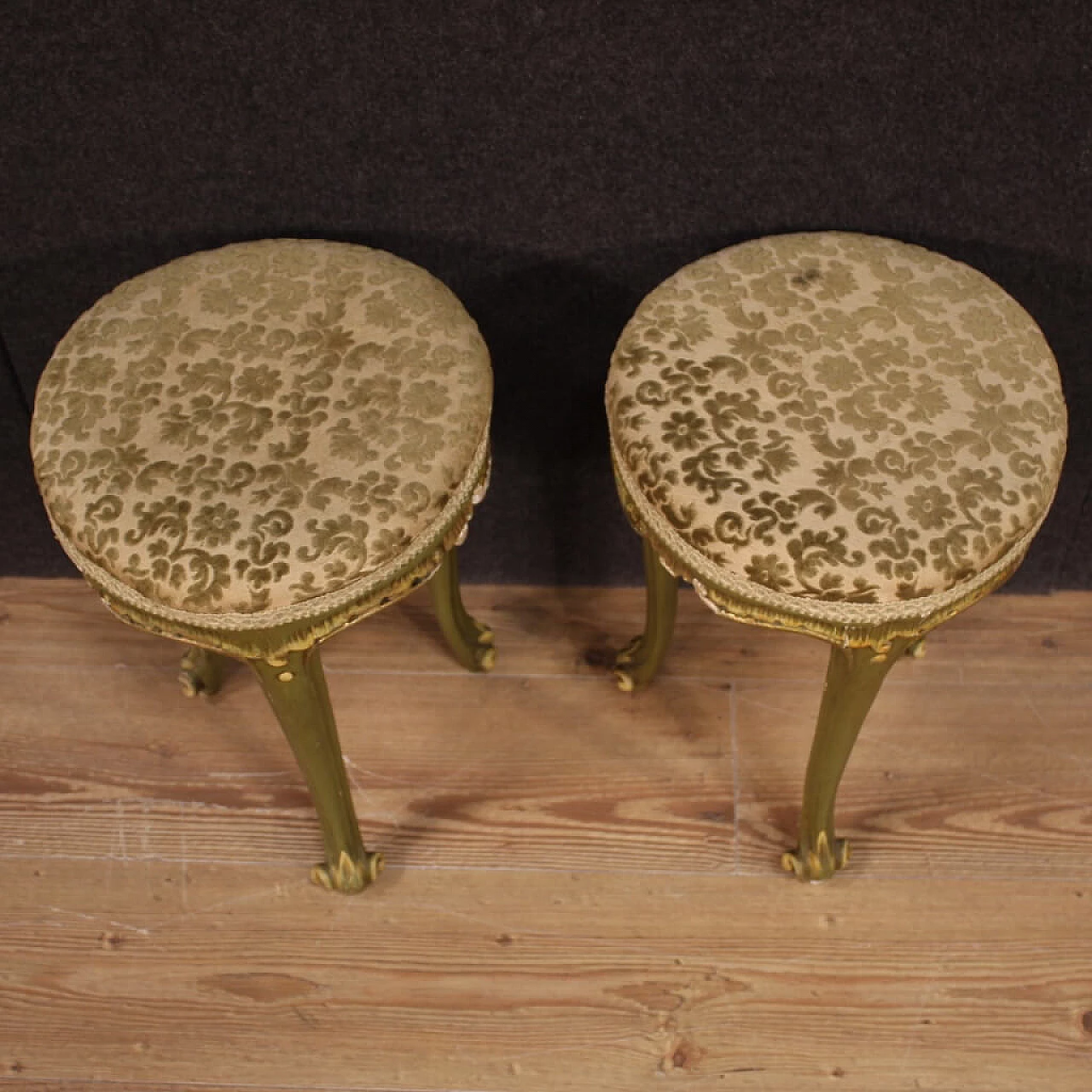 Pair of Venetian stools of the 20th century 1240686