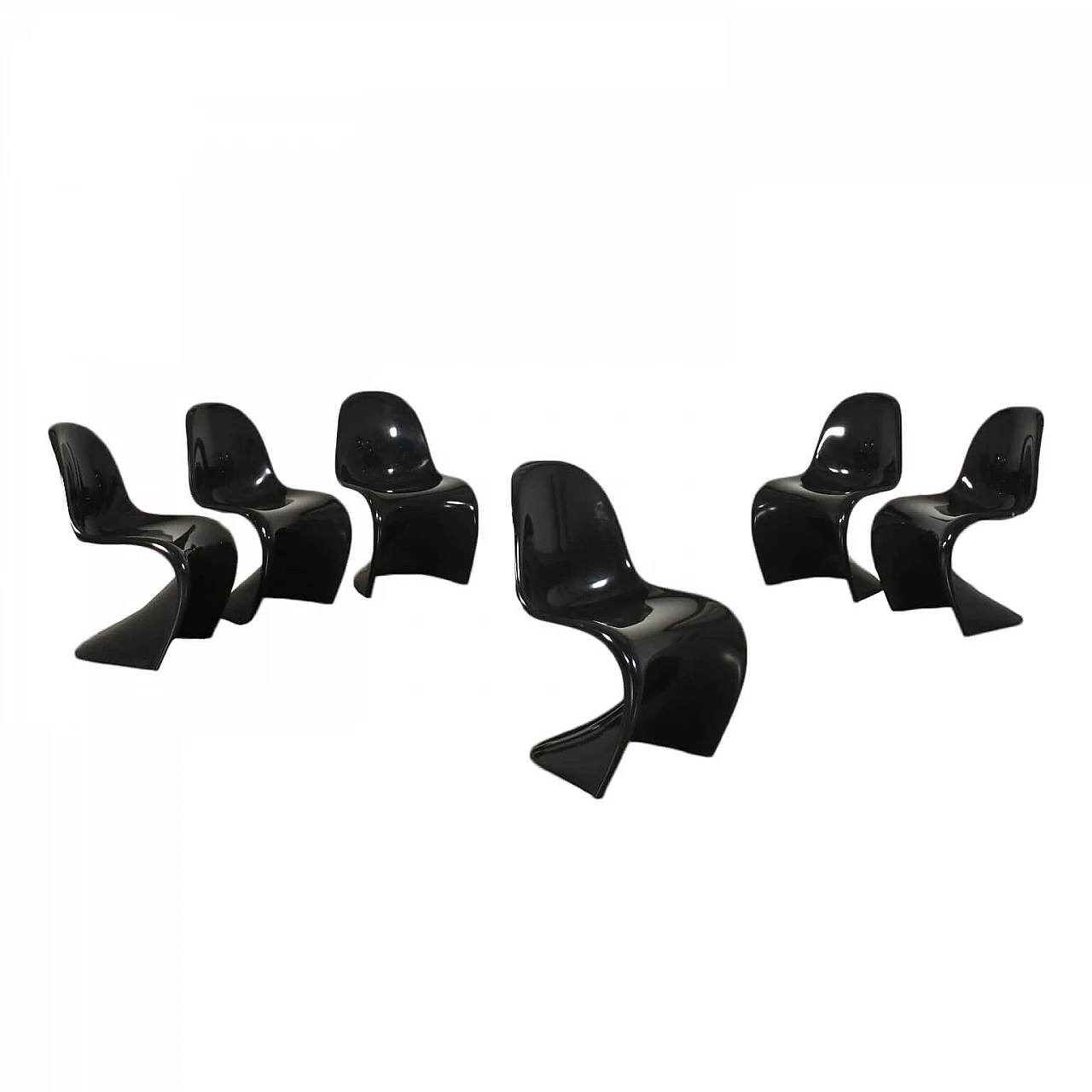 6 Chairs by Verner Panton for Vitra, 80s 1240761