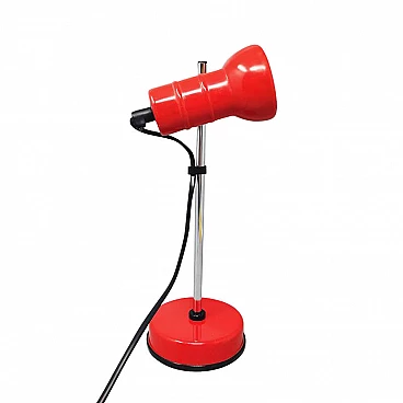 Red table lamp by Veneta Lumi, 1970s