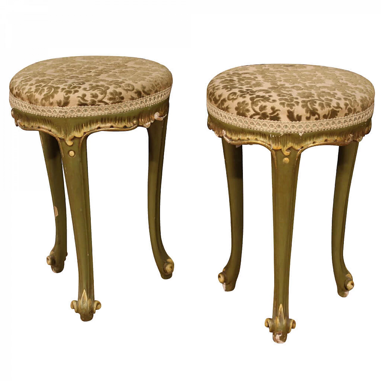 Pair of Venetian stools of the 20th century 1241135