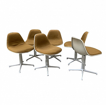 6 La Fonda chairs by Charles & Ray Eames for Herman Miller, 60s