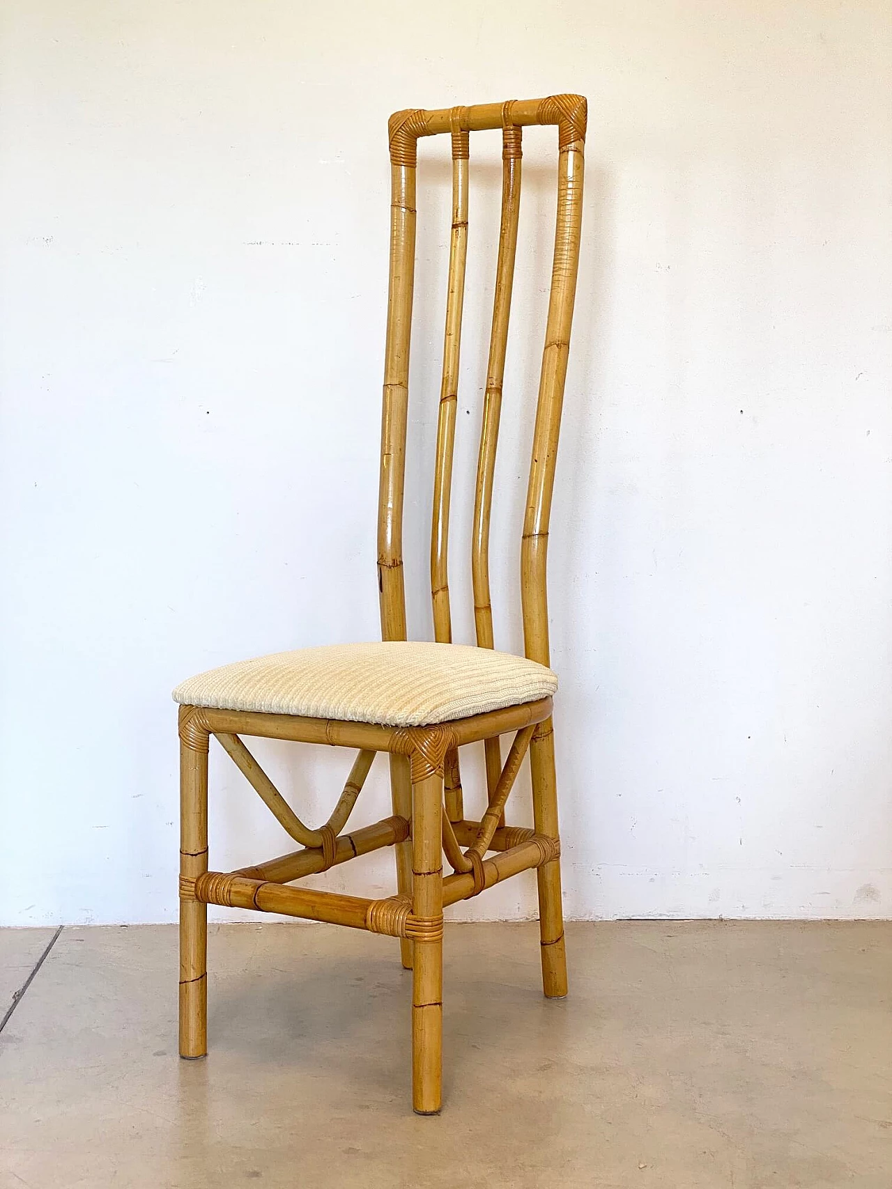4 Sedie in bamboo, anni '70 1241173