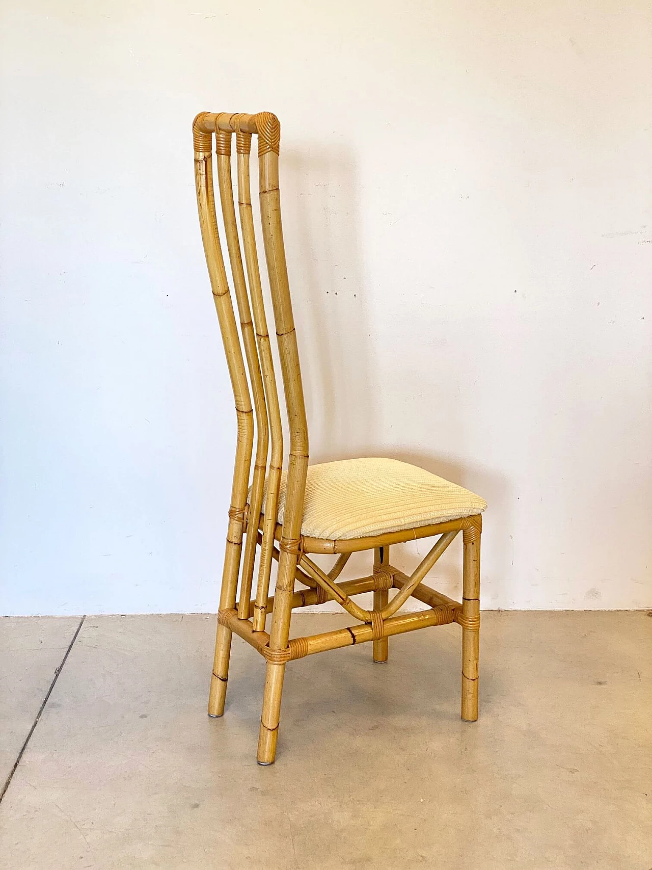 4 Sedie in bamboo, anni '70 1241179