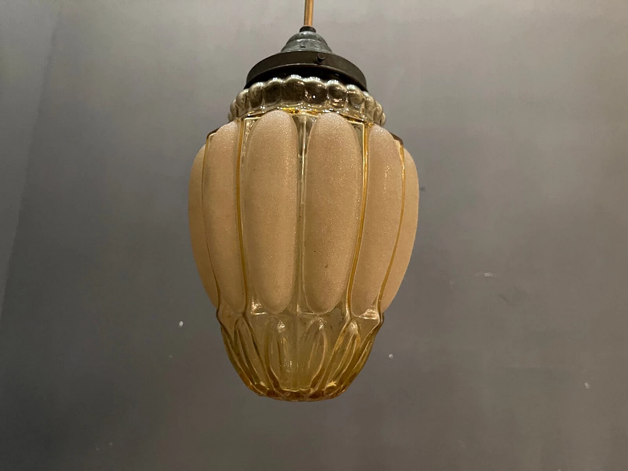 Glass pendant lamp, 1960s 1241572