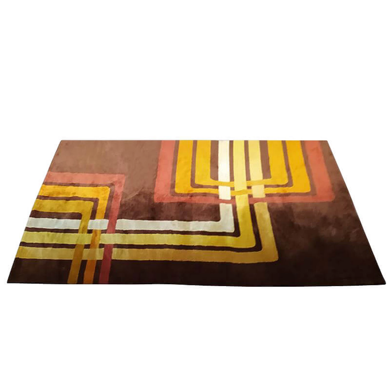 Tappeto Space Age in lana, anni '70 1241800