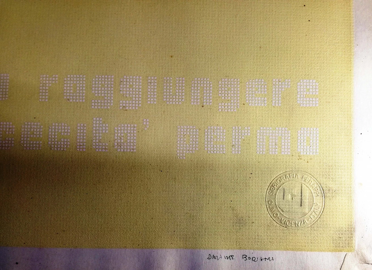 Grafica luminescente di Davide Boriani per Nikol Arte, 1973 1241844