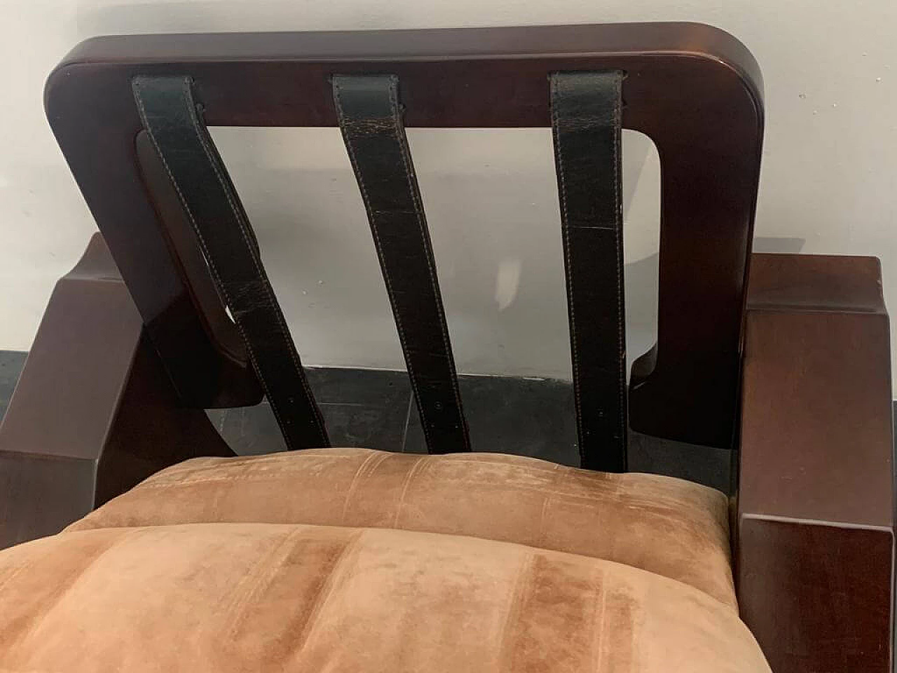 Armchair with footstool by Luciano Frigerio, 1960s 1241884