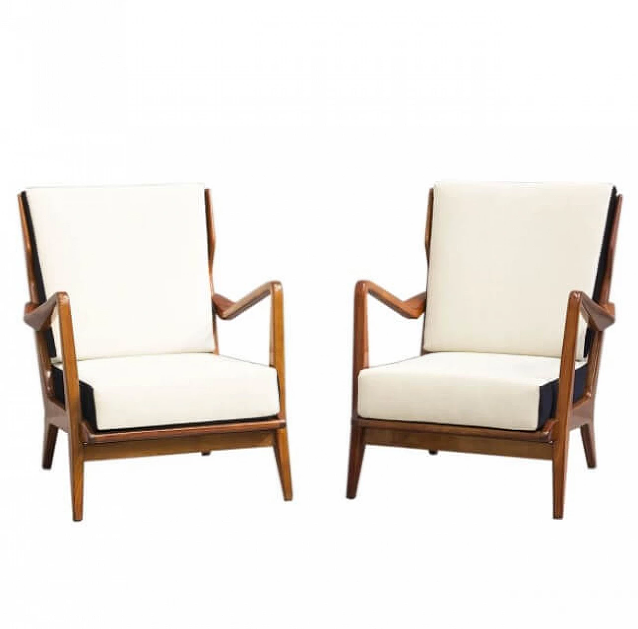 Pair of 516 armchairs by Gio Ponti for Cassina, 50s 1241903