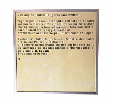 Grafica luminescente di Davide Boriani per Nikol Arte, 1973