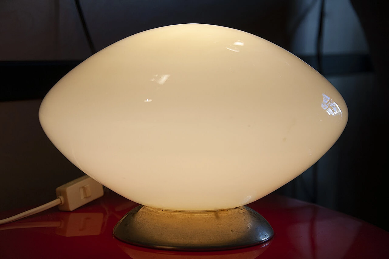 Pair of glass table lamps, 1940s 1242435