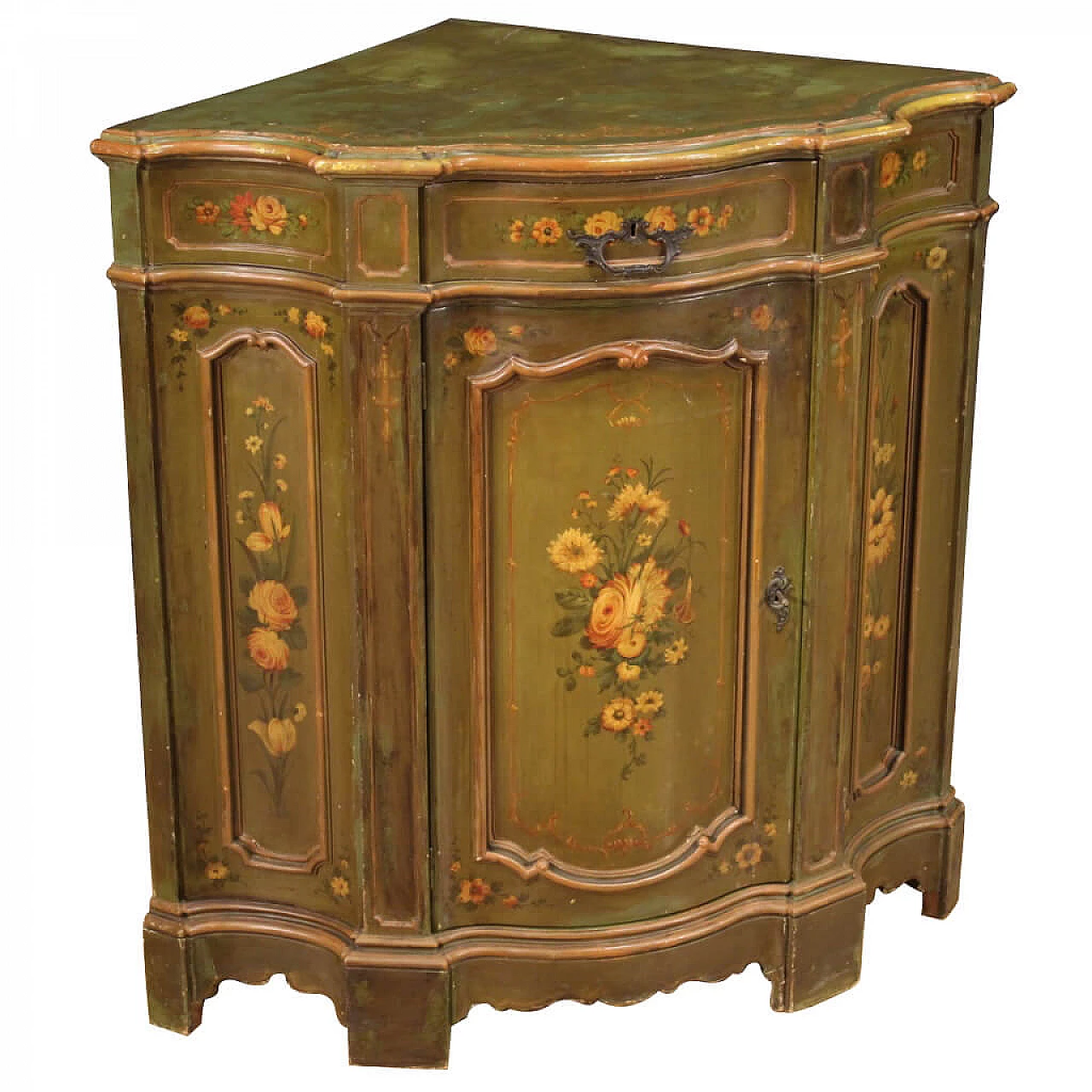 Large Venetian corner cabinet, 19th century 1242461